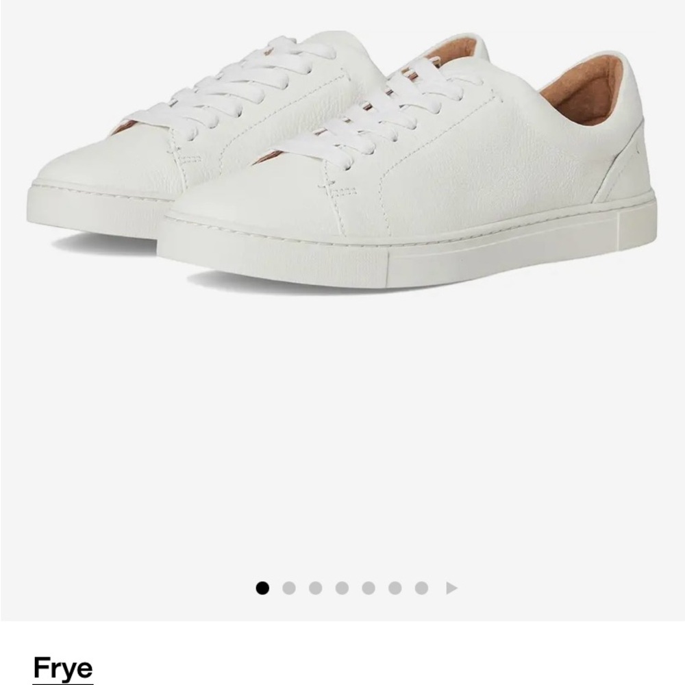 Frye Women's Classic White Leather Sneakers